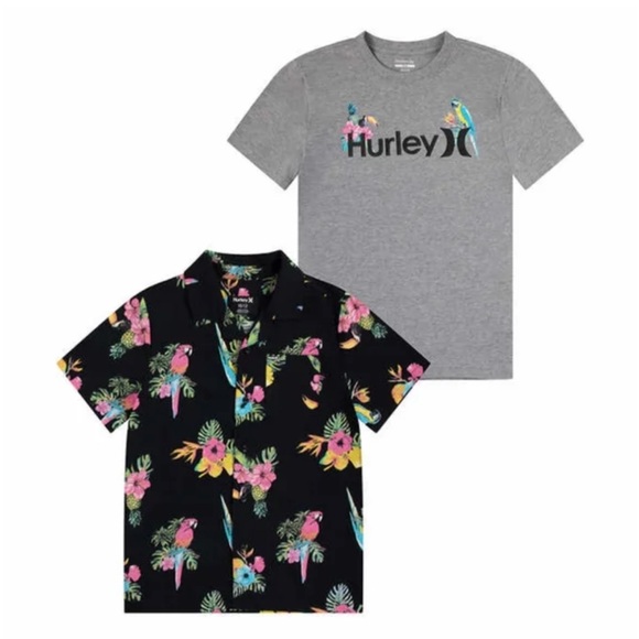 NWT Boys Hurley 2 Piece Shirt Set - Picture 3 of 13